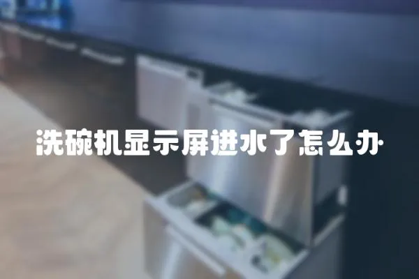 洗碗機顯示屏進水了怎么辦