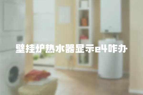 壁掛爐熱水器顯示e4咋辦