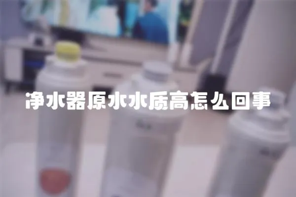 净水器原水水质高怎么回事