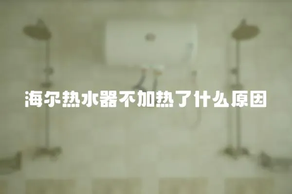 海爾熱水器不加熱了什么原因