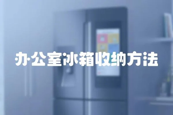 辦公室冰箱收納方法