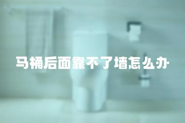 馬桶后面靠不了墻怎么辦