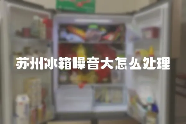 蘇州冰箱噪音大怎么處理