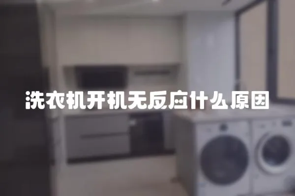 洗衣機開機無反應什么原因