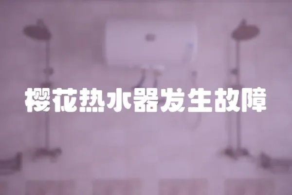 櫻花熱水器發生故障