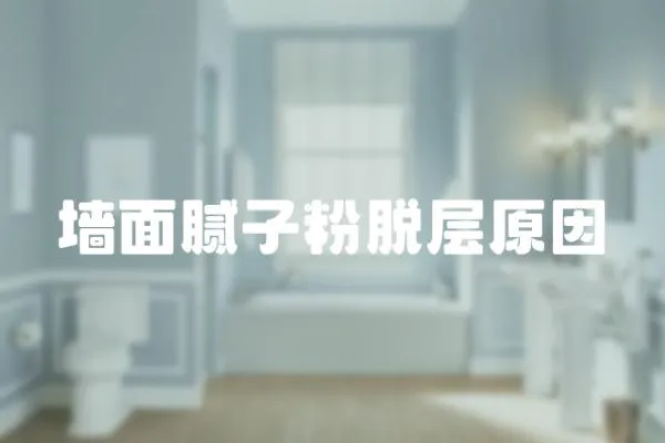 墻面膩子粉脫層原因