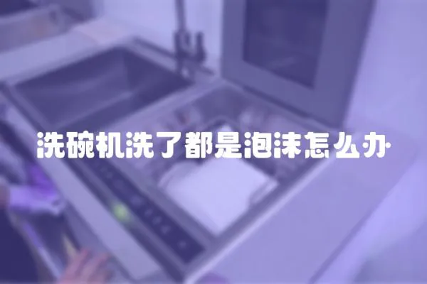 洗碗機洗了都是泡沫怎么辦
