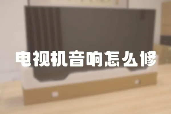 電視機音響怎么修