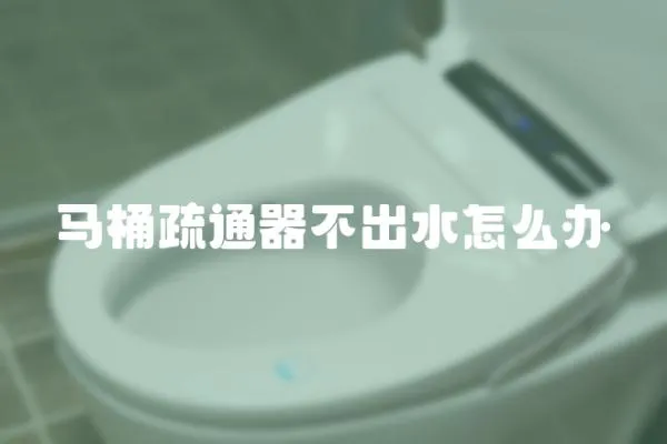 馬桶疏通器不出水怎么辦