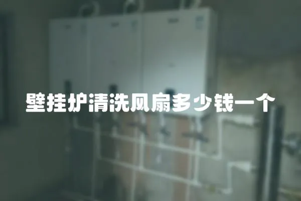 壁掛爐清洗風扇多少錢一個