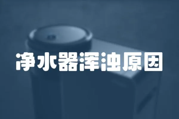 凈水器渾濁原因