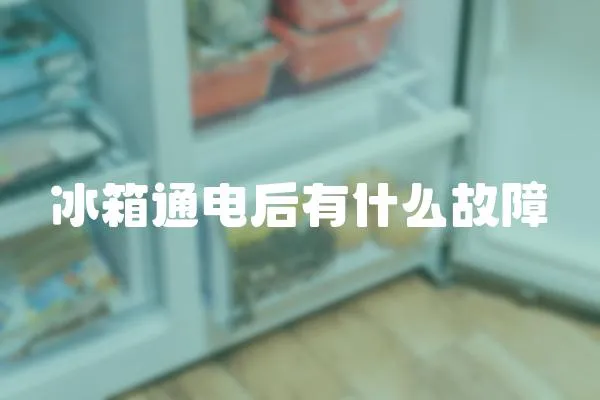 冰箱通電后有什么故障