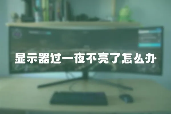 顯示器過一夜不亮了怎么辦