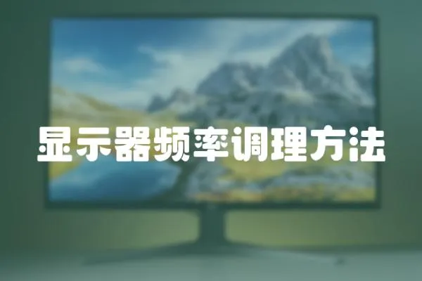 顯示器頻率調理方法