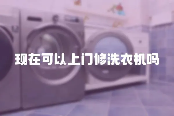 現在可以上門修洗衣機嗎