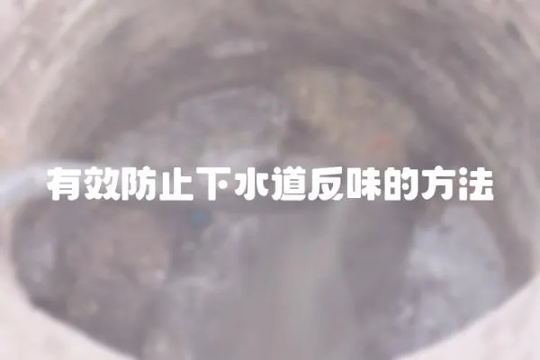 有效防止下水道反味的方法