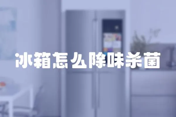 冰箱怎么除味殺菌