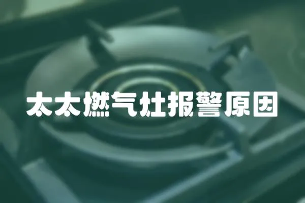 太太燃氣灶報警原因