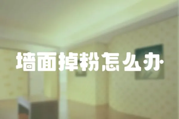 墻面掉粉怎么辦