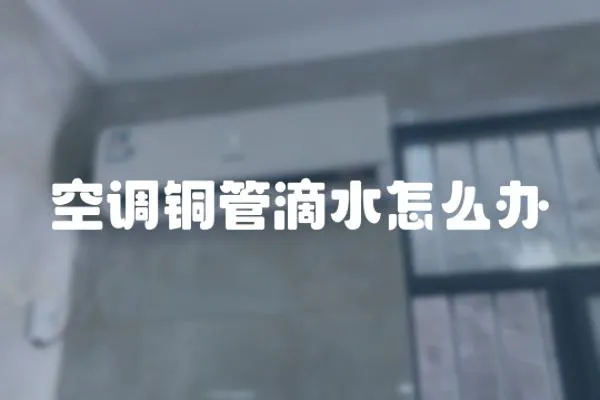 空調(diào)銅管滴水怎么辦