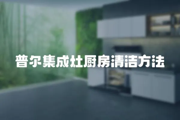 普爾集成灶廚房清潔方法