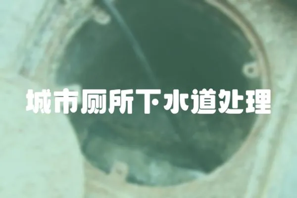 城市廁所下水道處理