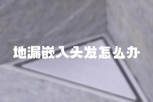 地漏嵌入頭發(fā)怎么辦
