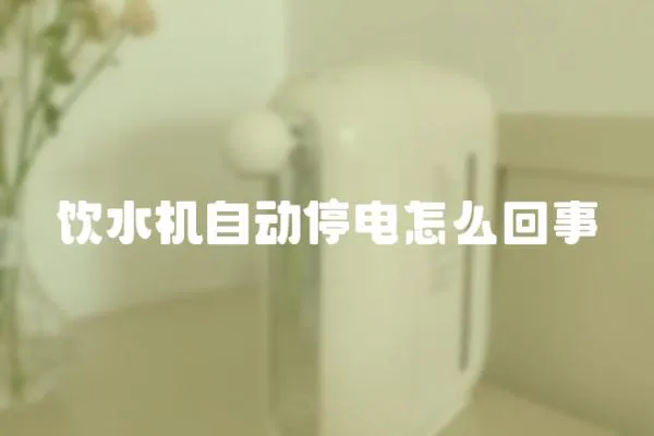 飲水機自動停電怎么回事