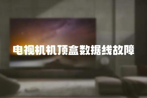 電視機機頂盒數據線故障