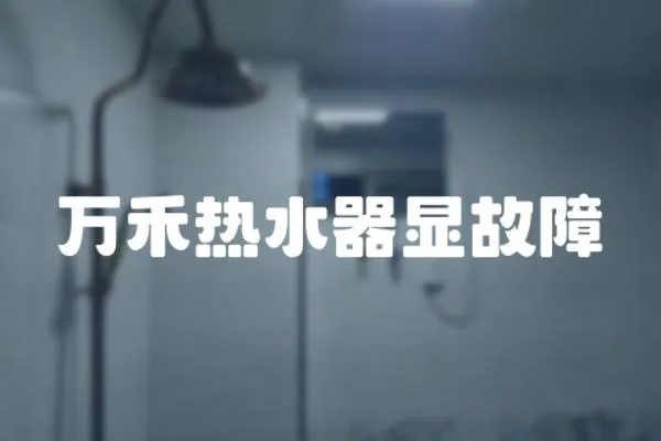 萬禾熱水器顯故障