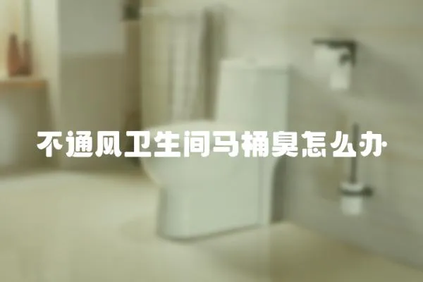 不通風衛生間馬桶臭怎么辦