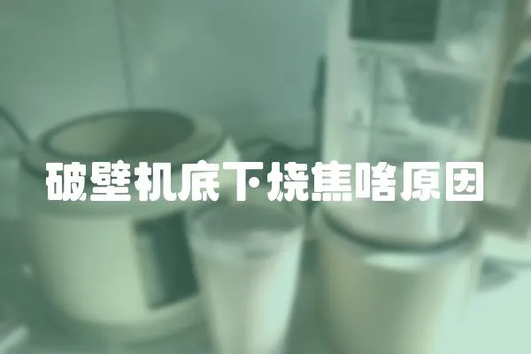 破壁機底下燒焦啥原因