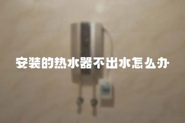 安裝的熱水器不出水怎么辦