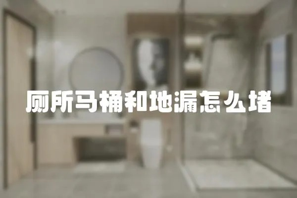 廁所馬桶和地漏怎么堵