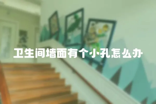 衛(wèi)生間墻面有個(gè)小孔怎么辦