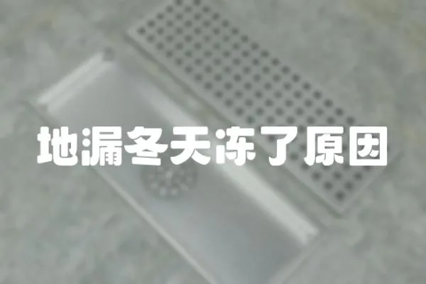地漏冬天凍了原因