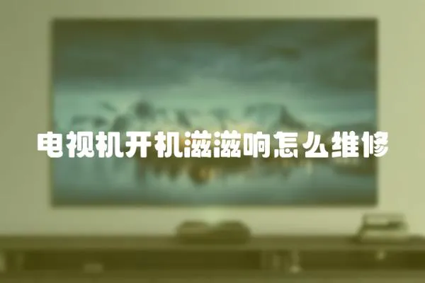 電視機開機滋滋響怎么維修
