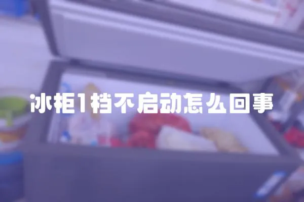 冰柜1檔不啟動怎么回事