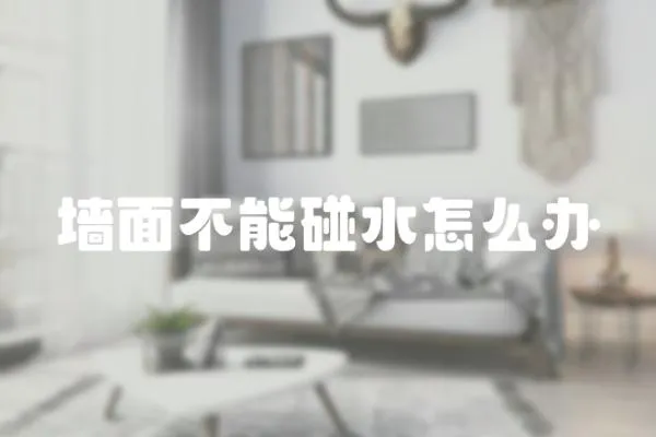 墻面不能碰水怎么辦