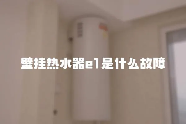 壁掛熱水器e1是什么故障