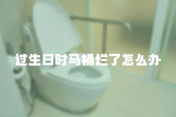 過生日時馬桶爛了怎么辦