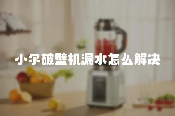 小爾破壁機漏水怎么解決