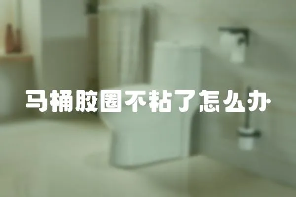 馬桶膠圈不粘了怎么辦