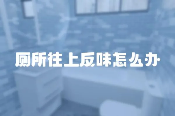 廁所往上反味怎么辦