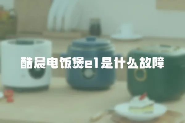 酷晨電飯煲e1是什么故障