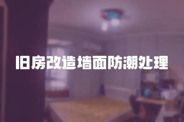 旧房改造墙面防潮处理