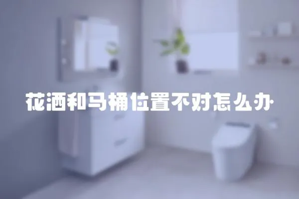 花灑和馬桶位置不對怎么辦