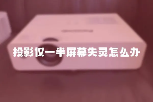 投影儀一半屏幕失靈怎么辦