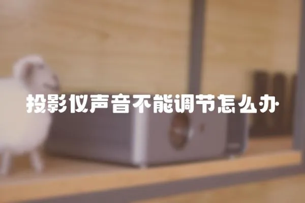 投影儀聲音不能調(diào)節(jié)怎么辦