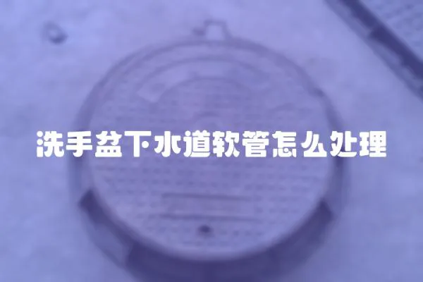 洗手盆下水道軟管怎么處理